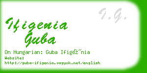 ifigenia guba business card